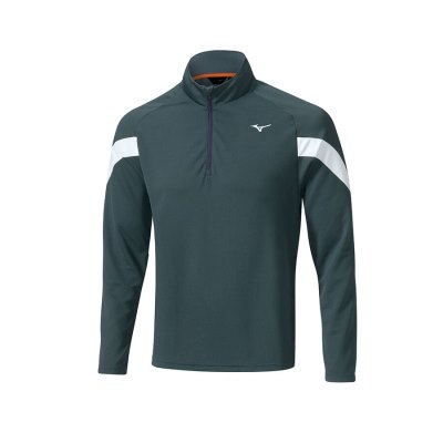 Baselayer Mizuno Breath Thermo Drop 1/4 Zip Hombre Azul Marino - Chile M495NWAIDQ